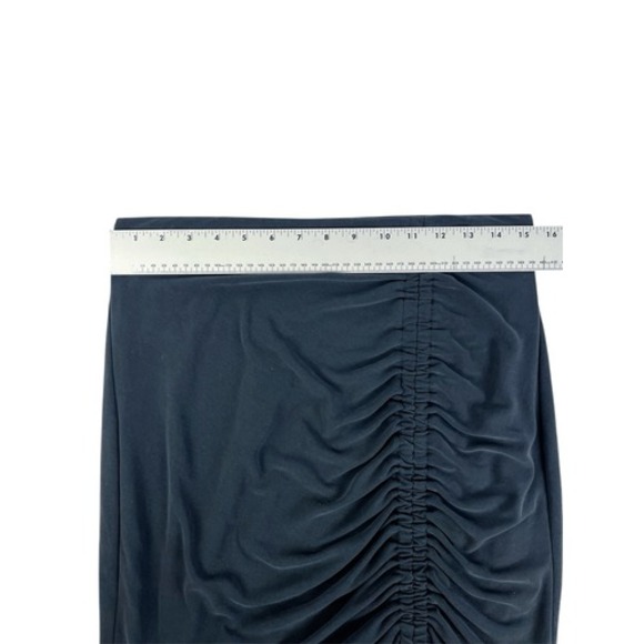 Express Dark‎ Grey Modal Stretch Pencil Skirt Elastic Waist Size Medium - Picture 4 of 6